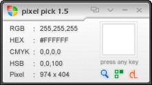 Pixel Pick(屏幕取色工具) v1.5 绿色免费版