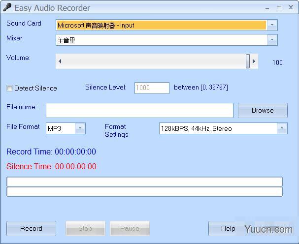 电脑音频录制工具 Easy Audio Recorder v3.2.4 英文免费安装版