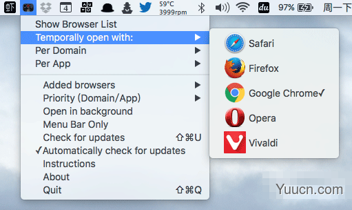 Browser ChooserX for Mac V1.0.15 苹果电脑版