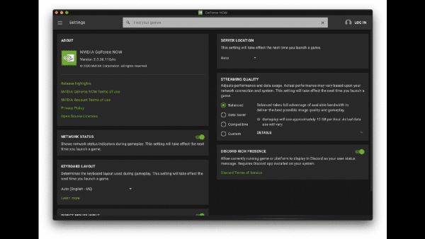 NVIDIA GeForce NOW for Mac
