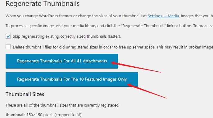 WordPress重新生成缩略图 Regenerate Thumbnails使用教程